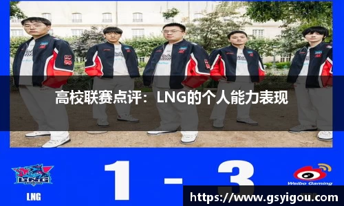 高校联赛点评：LNG的个人能力表现
