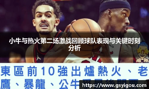 小牛与热火第二场激战回顾球队表现与关键时刻分析